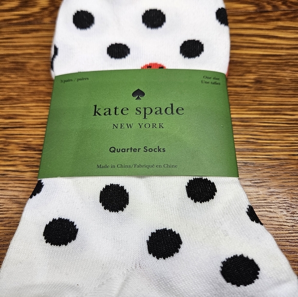Kate Spade 3 Pack Quarter Socks - Picture 2 of 5